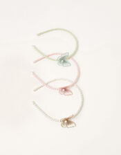 Lacey Butterfly Pearl Headband, , large