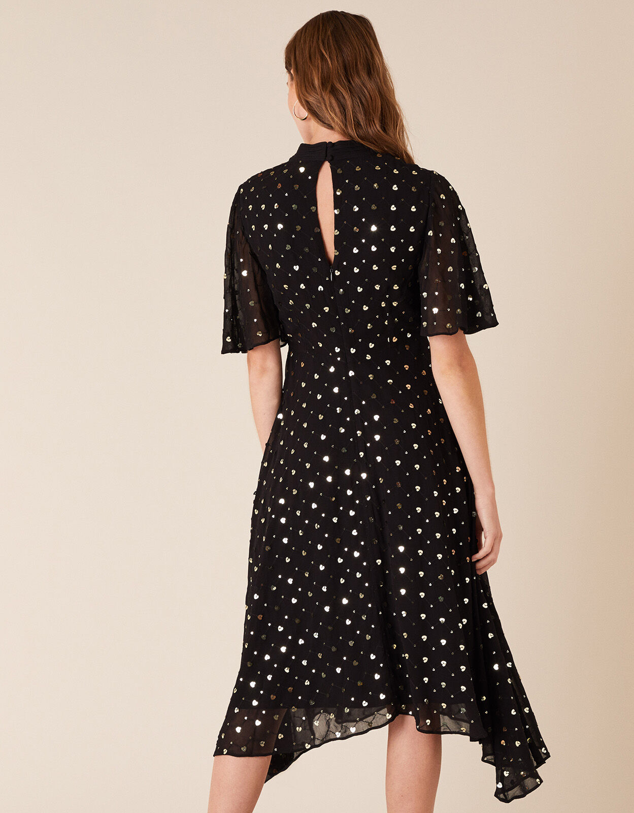 Sequin hearts deals black dress