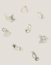 4-Pack Bridesmaid Pearl Clip-On Earrings, , large