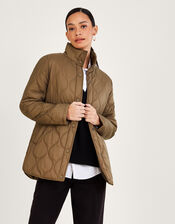 Orla Onion Padded Coat, Brown (BROWN), large