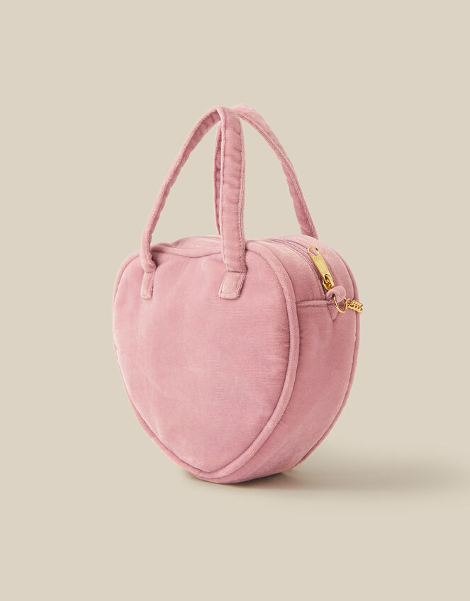 Sequin Unicorn Velvet Heart Bag, , large