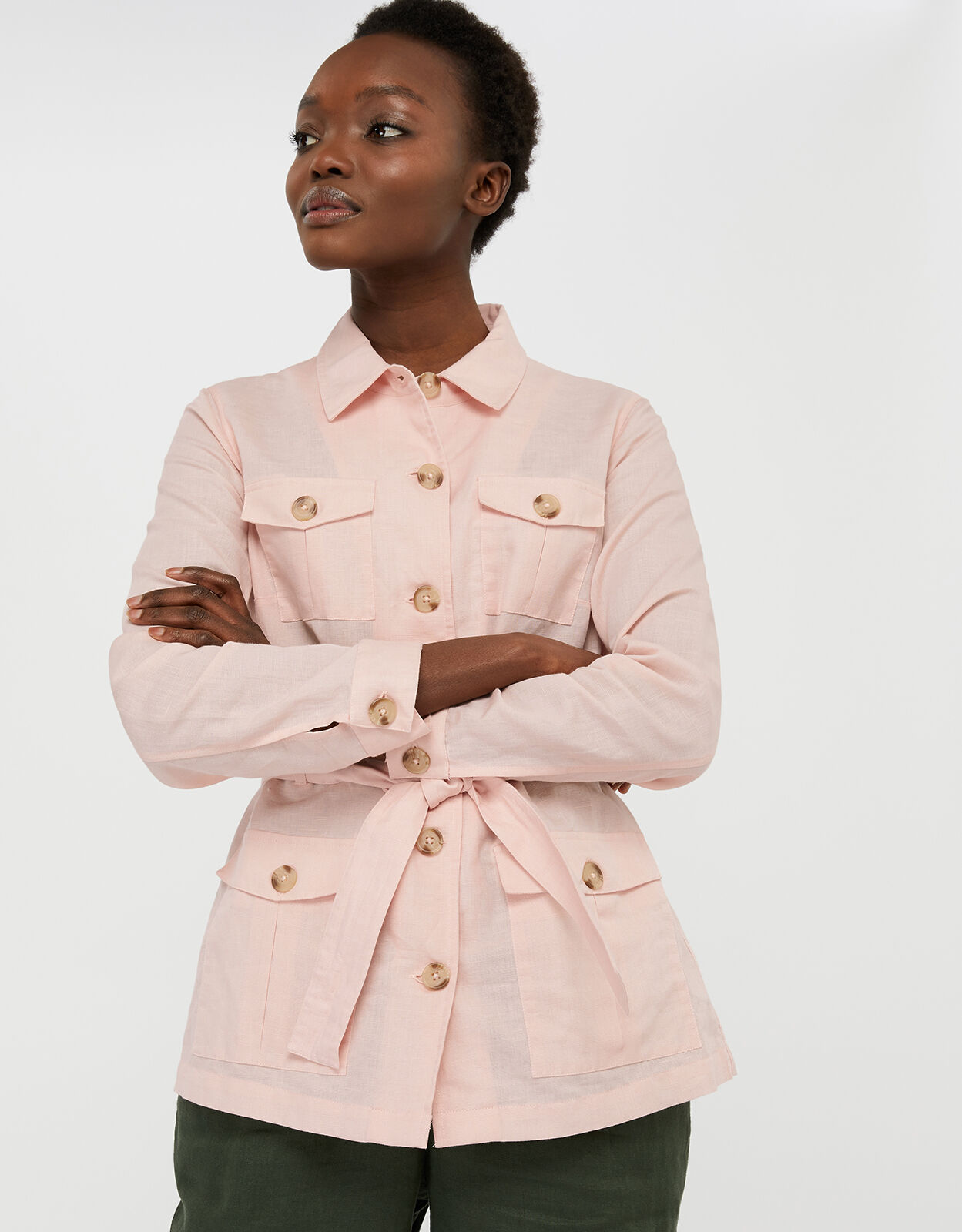 Pink discount thin jacket
