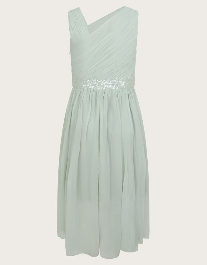 Abigail One-Shoulder Prom Dress, Green (SAGE), large