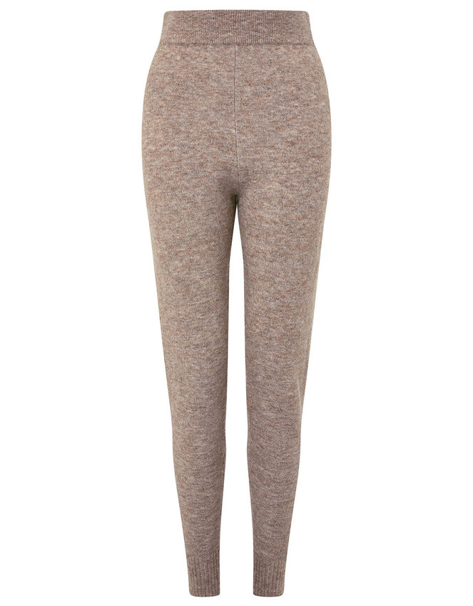 LOUNGE Skinny Knit Joggers, Camel (OATMEAL), large