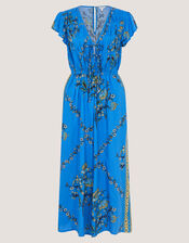 Amiee Floral Culotte Jumpsuit, Blue (BLUE), large