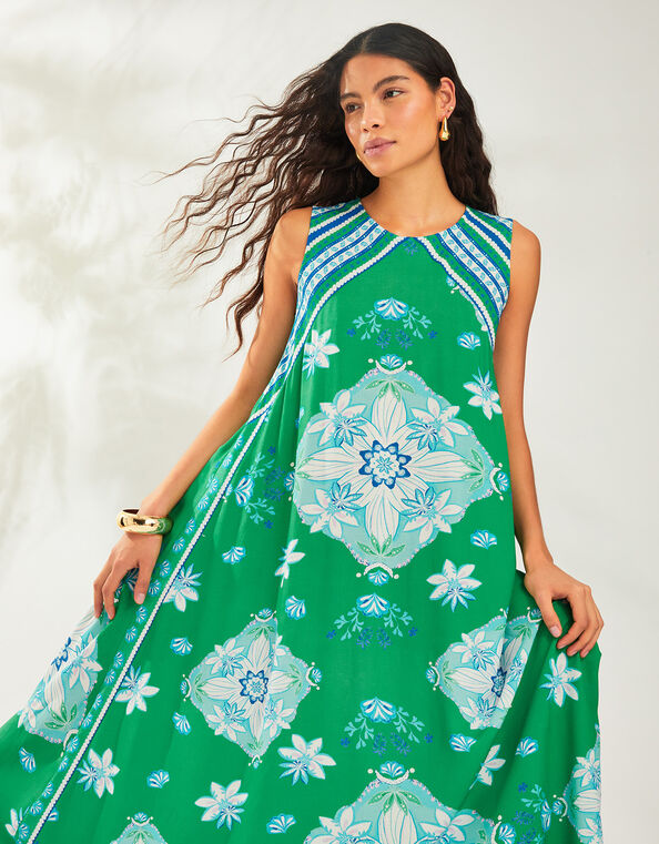 Louise Scarf Dress, Blue (TURQUOISE), large