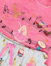 Twelve Days Of Christmas Long Pyjamas Set, Pink (PINK), large
