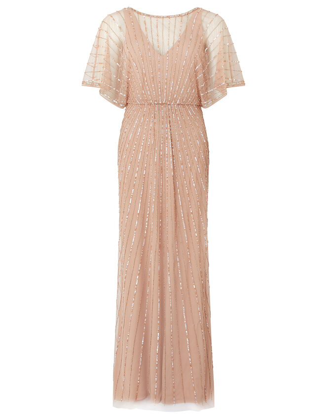 Angelina Beaded Maxi Dress, Pink (PINK), large