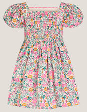 Embroidered Floral Dress, Multi (MULTI), large