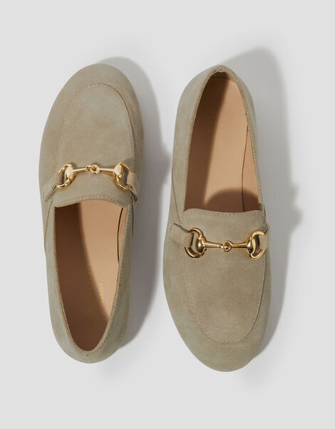 Britt Suede Loafers, Natural (NATURAL), large