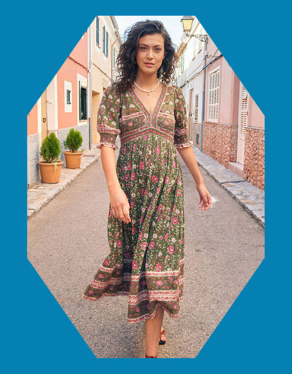 East Brooke Dress, Green (GREEN), large