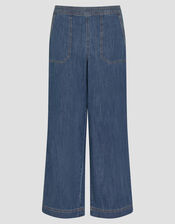 Harper Regular Wide Leg Jeans, Blue (DENIM BLUE), large