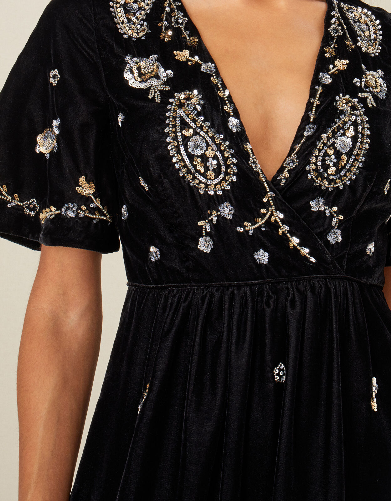 Monsoon black outlet dress