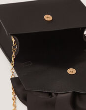 Satin Bow Bag, Black (BLACK), large