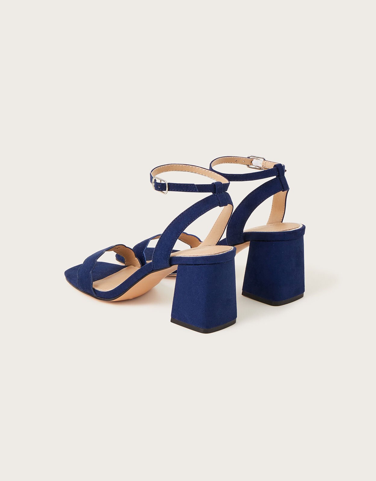 Navy heeled sandals new arrivals uk