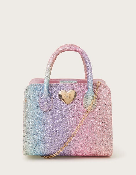 Rainbow Glitter Tote Bag, , large