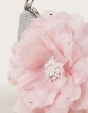 Oversized Flower Scoop Bag, Silver (SILVER), large