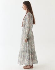 Maison Hotel Flora Long Sleeve Maxi Dress, Blue (BLUE), large