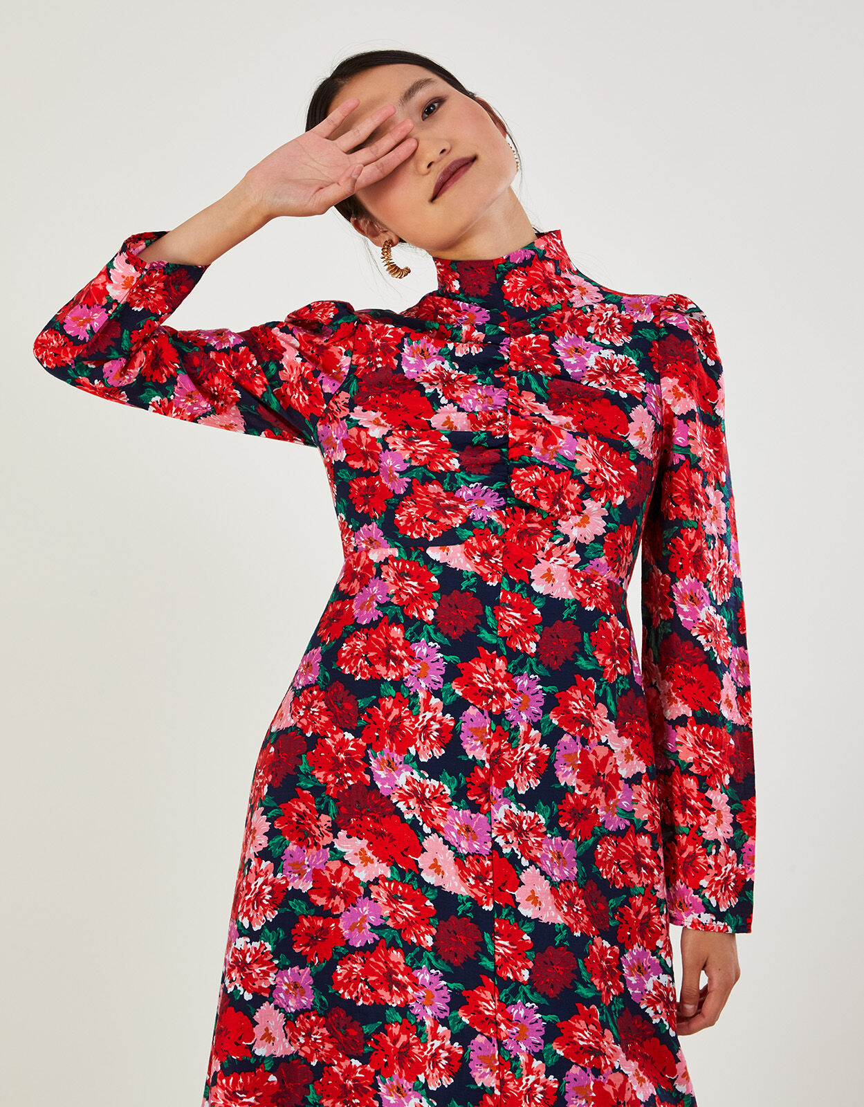 Monsoon 2025 red dress