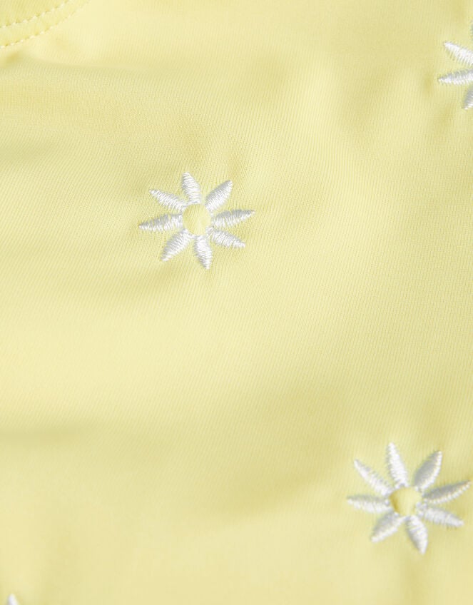 Amalfi Daisy Embroidered Swimsuit, Yellow (YELLOW), large