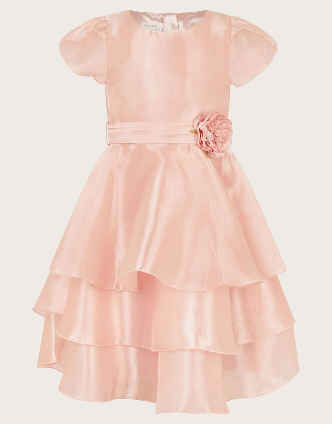 Olena Organza Ruffle Dress, Pink (PINK), large
