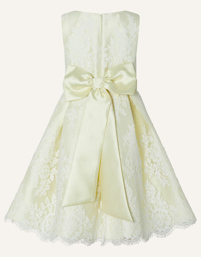 Lola Lace Dress, Yellow (LEMON), large