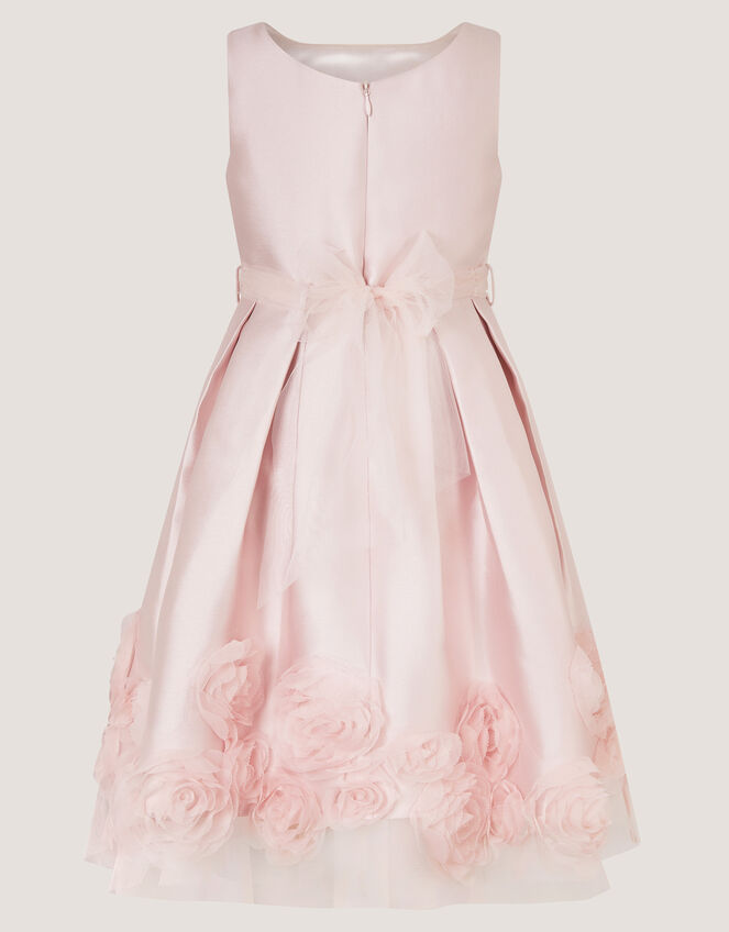 Appliqu&eacute; Rose Party Dress, Pink (DUSKY PINK), large