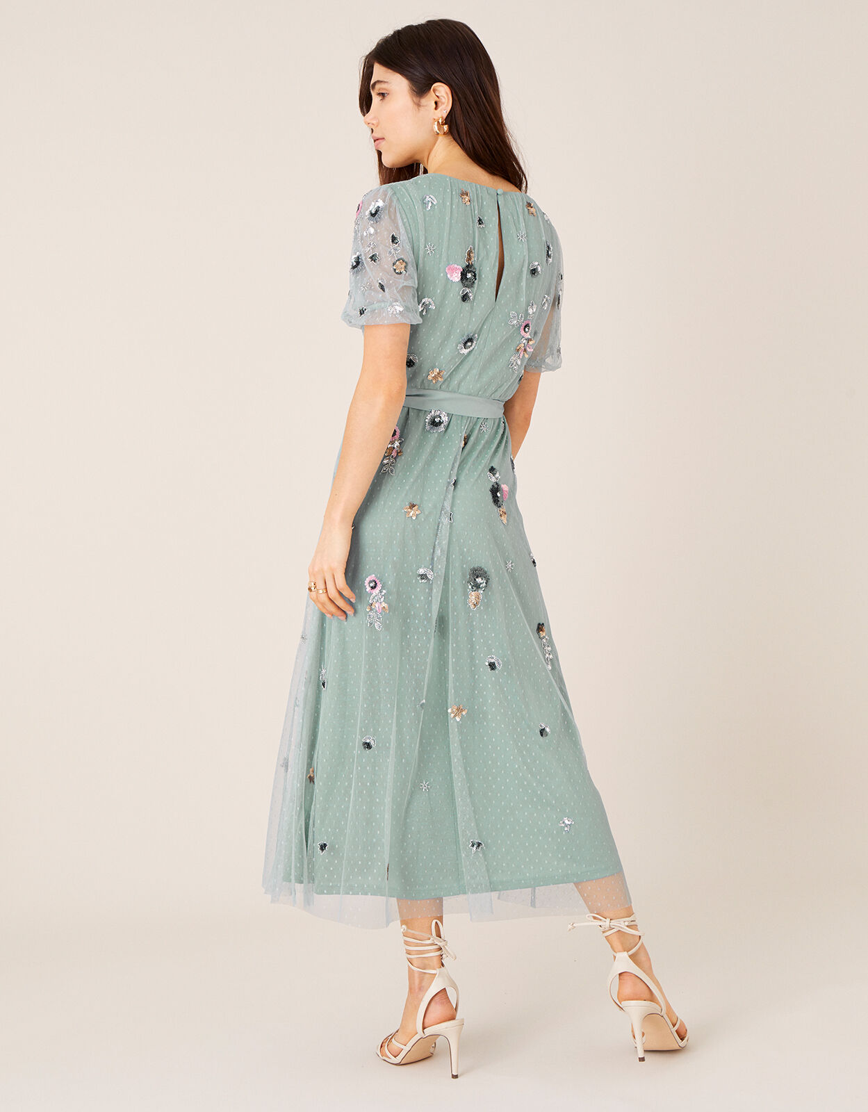Monsoon grey dress cheap