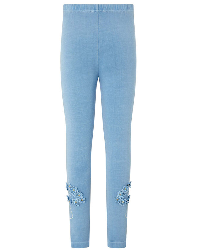 Flamingo Garment Dye Leggings, Blue (BLUE), large