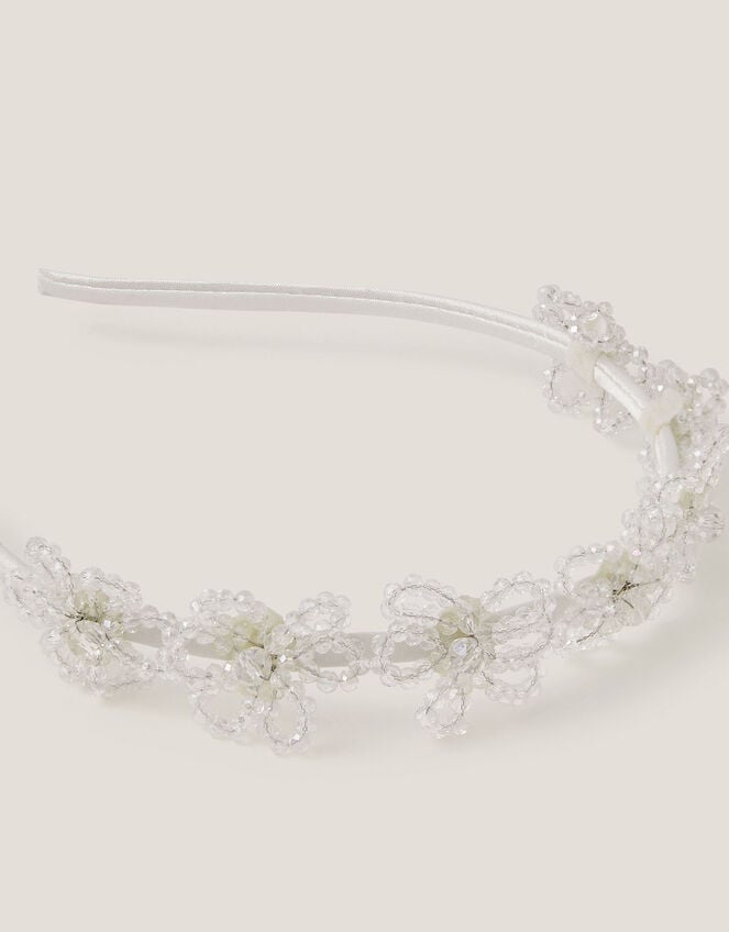 Flower Beaded Headband, , large