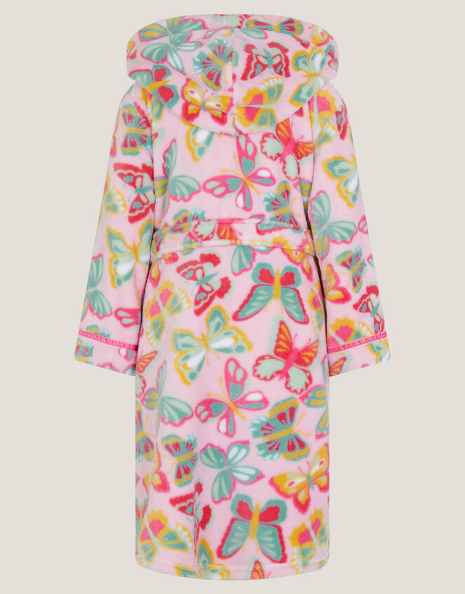 Butterfly Print Dressing Gown, Pink (PINK), large