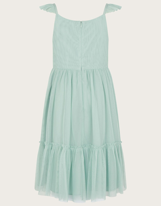 Petal Embellished Sequin Maxi Dress, Green (GREEN), large
