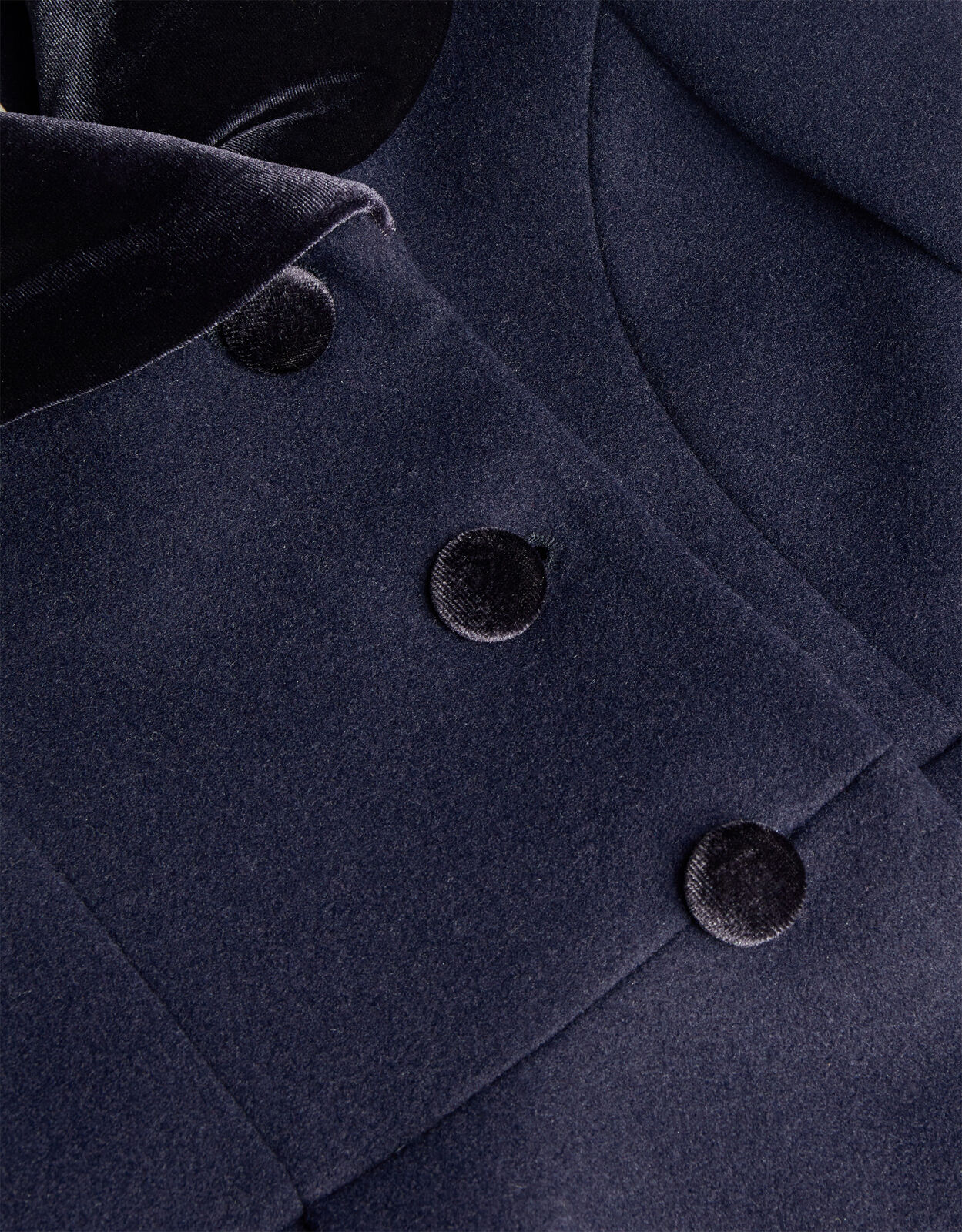 Velvet collar coat womens sale