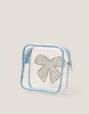 Clear Bow Confetti Crossbody Bag, , large