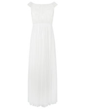 Emmeline Embellished Bardot Bridal Dress, Ivory (IVORY), large