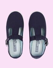 Hampton Canvas Nantucket Plimsolls, Blue (NAVY), large
