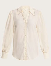 Dani Diamante Blouse, Ivory (IVORY), large