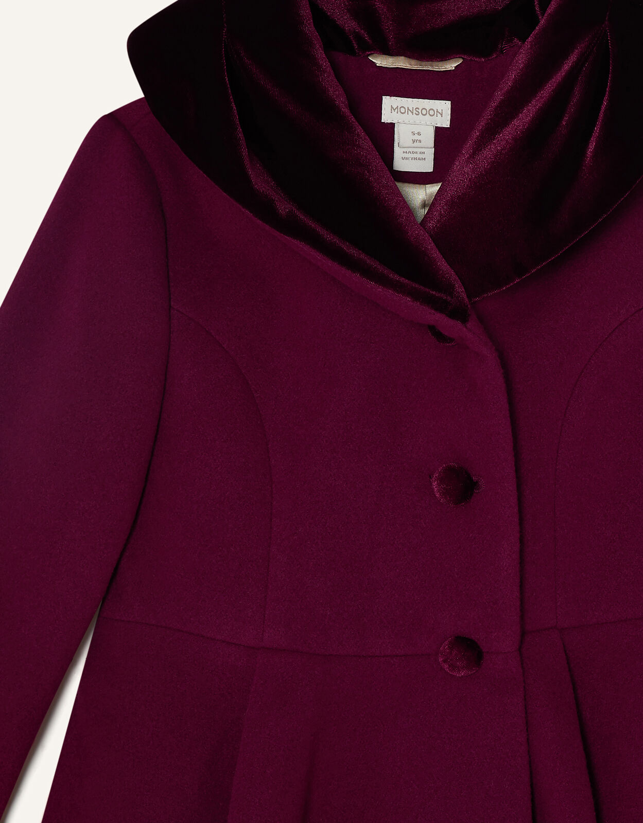 Monsoon red shop velvet jacket