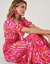 ARTISAN STUDIO Eliza Batik Dress, Orange (CORAL), large
