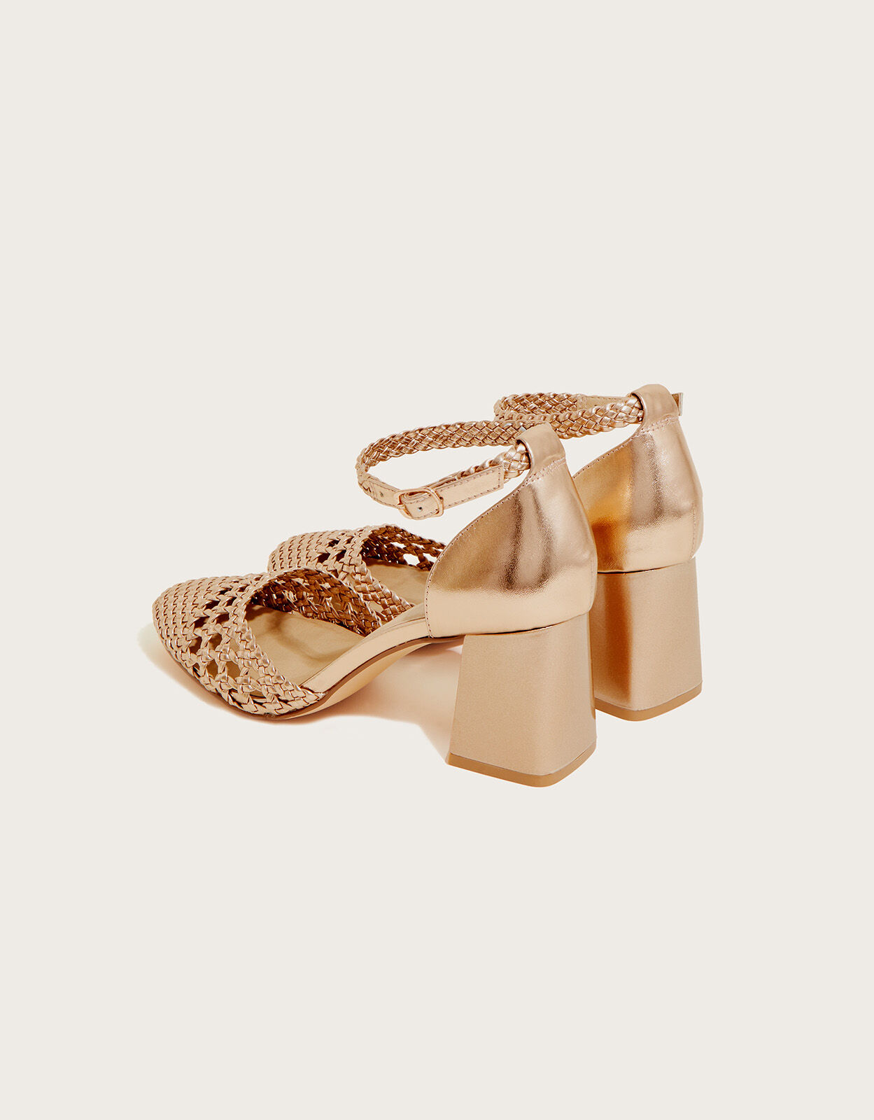 Closed toe open heel sandals top