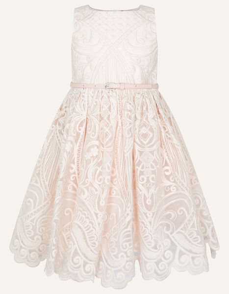 Soft Embroidered Lace Dress Pink, Pink (PALE PINK), large