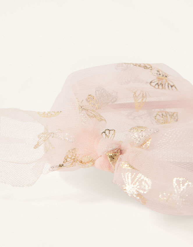 Foil Butterfly Knotted Headband, , large