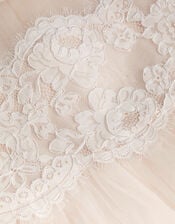 Paige Lace Party Dress, White (WARM IVORY), large