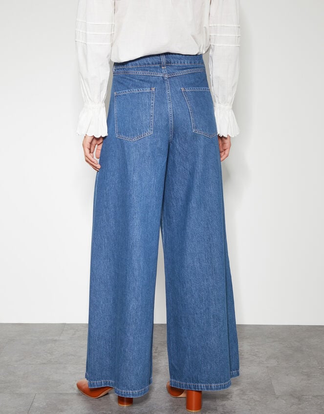 Beth Extra Wide Leg Jeans, Blue (DENIM BLUE), large