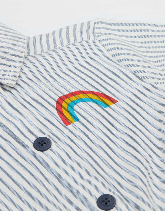 Frugi Imogen Stripe Jumpsuit, Blue (BLUE), large