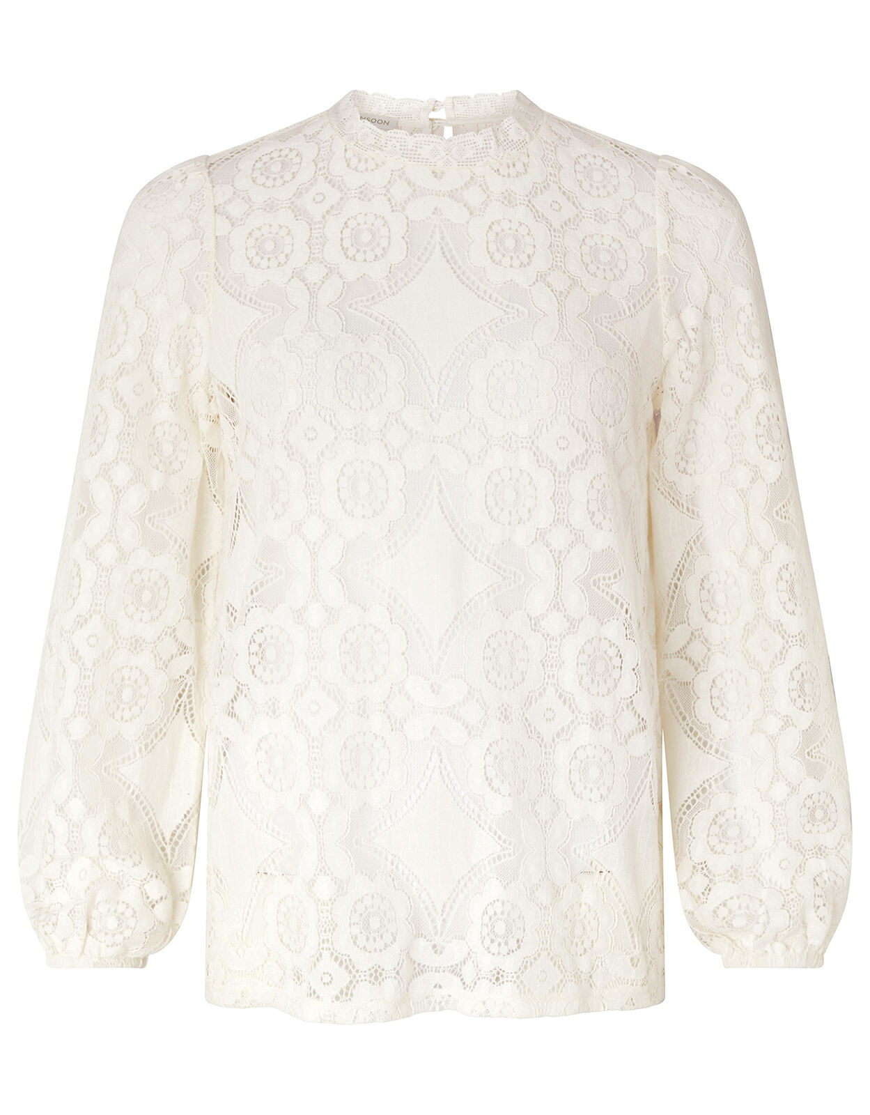 sheer ivory blouse