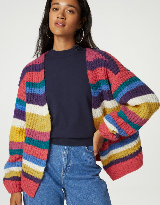 Fabienne Chapot Sue Stripe Cardigan, Multi (MULTI), large