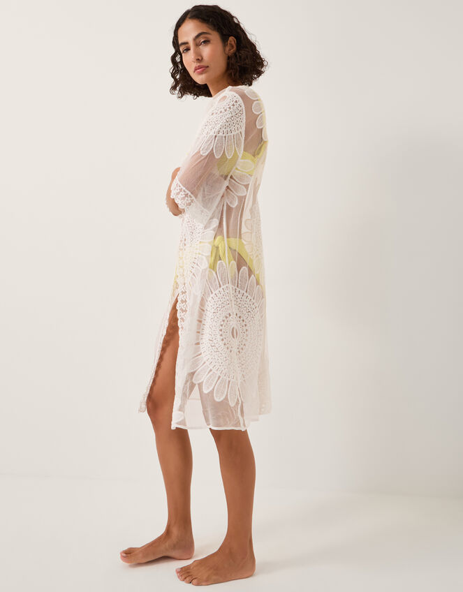 Stevie Lace Beach Cover Up, Ivory (IVORY), large