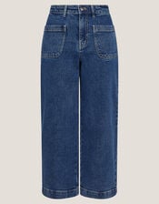 Arlo Regular Cropped Jeans, Blue (MID AUTHENTIC BLUE), large