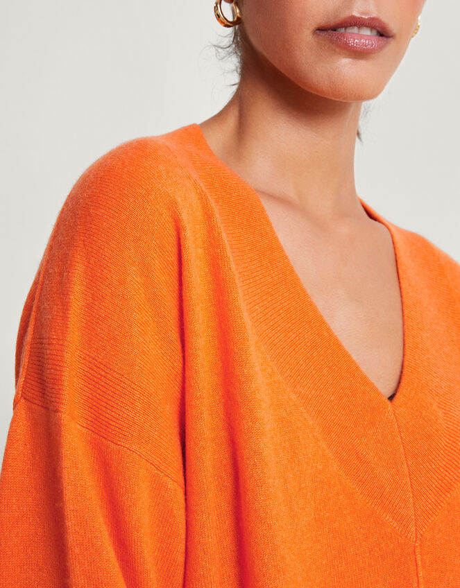 Coni Cashmere Sweater, Orange (ORANGE), large
